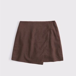 Abercrombie Brown Linen Skirt